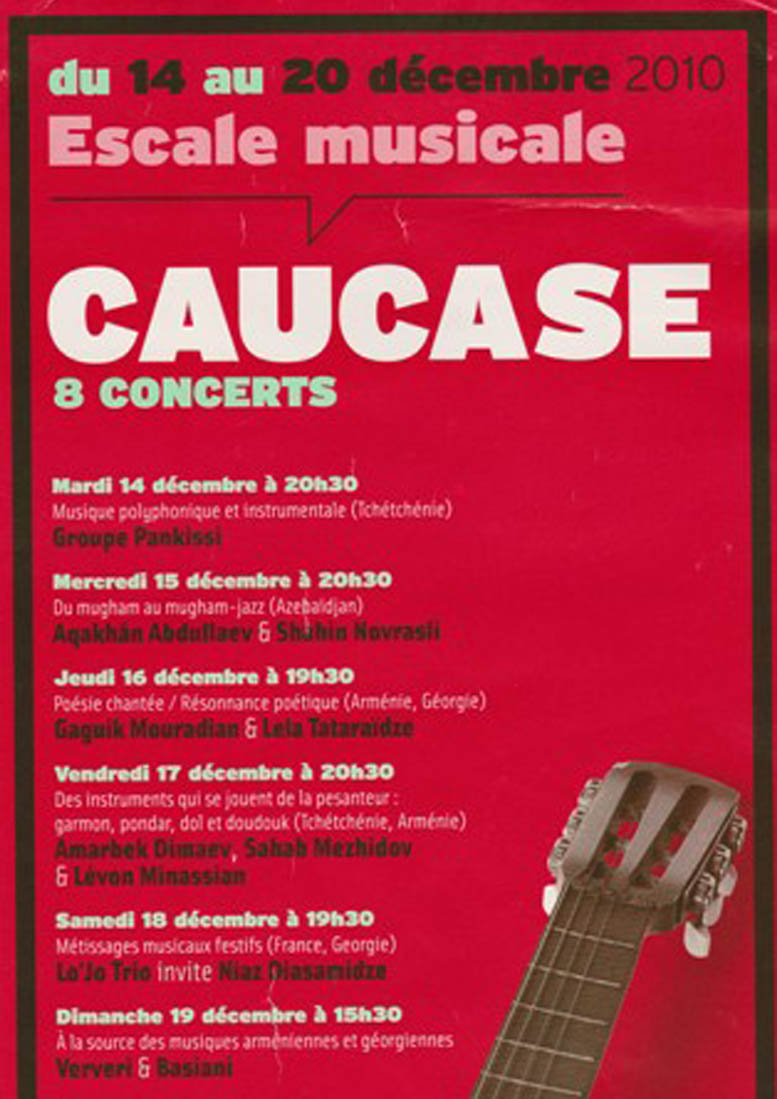 Concert at the Theatre 13 in Paris in 2010