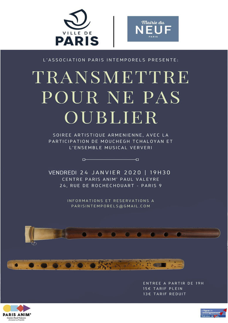 Concert at the Paul Valeyre center in Paris in 2020
